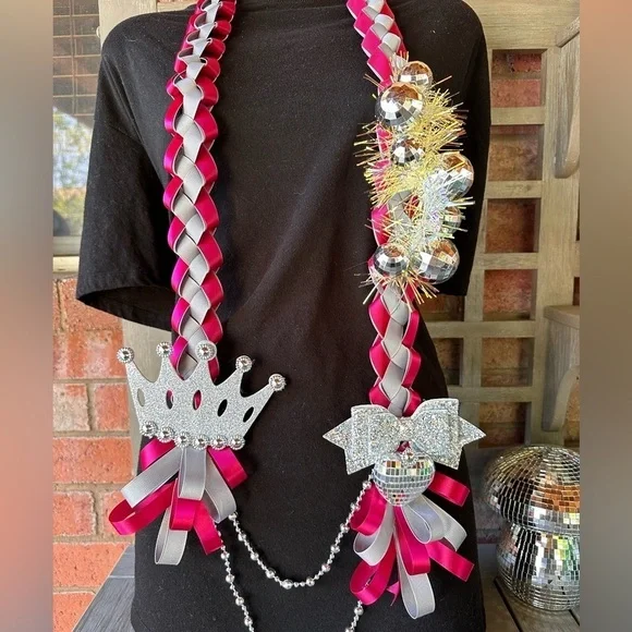 Disco Ball Birthday Graduation Lei Senior Anniversary Custom Made All colors - Picture 7 of 17